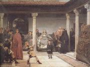 Alma-Tadema, Sir Lawrence The Education of the Children of Clovis (mk23) oil painting